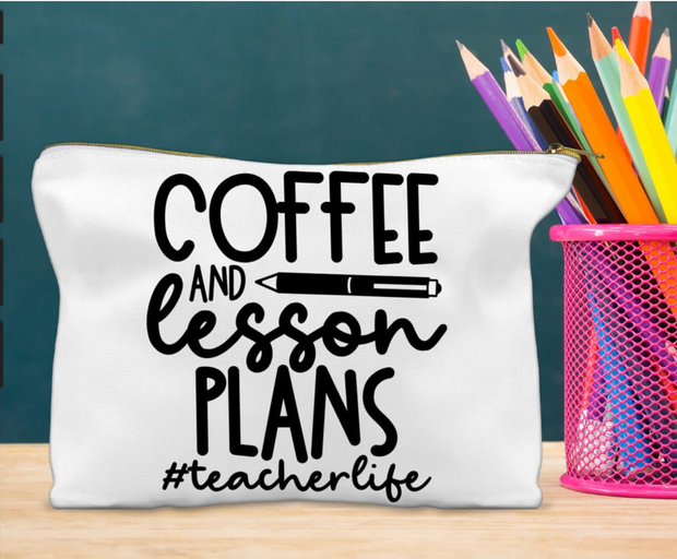 Coffee and Lesson Plans Pouch