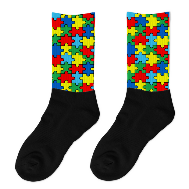 Autism Puzzle Socks (Adult Size Only)
